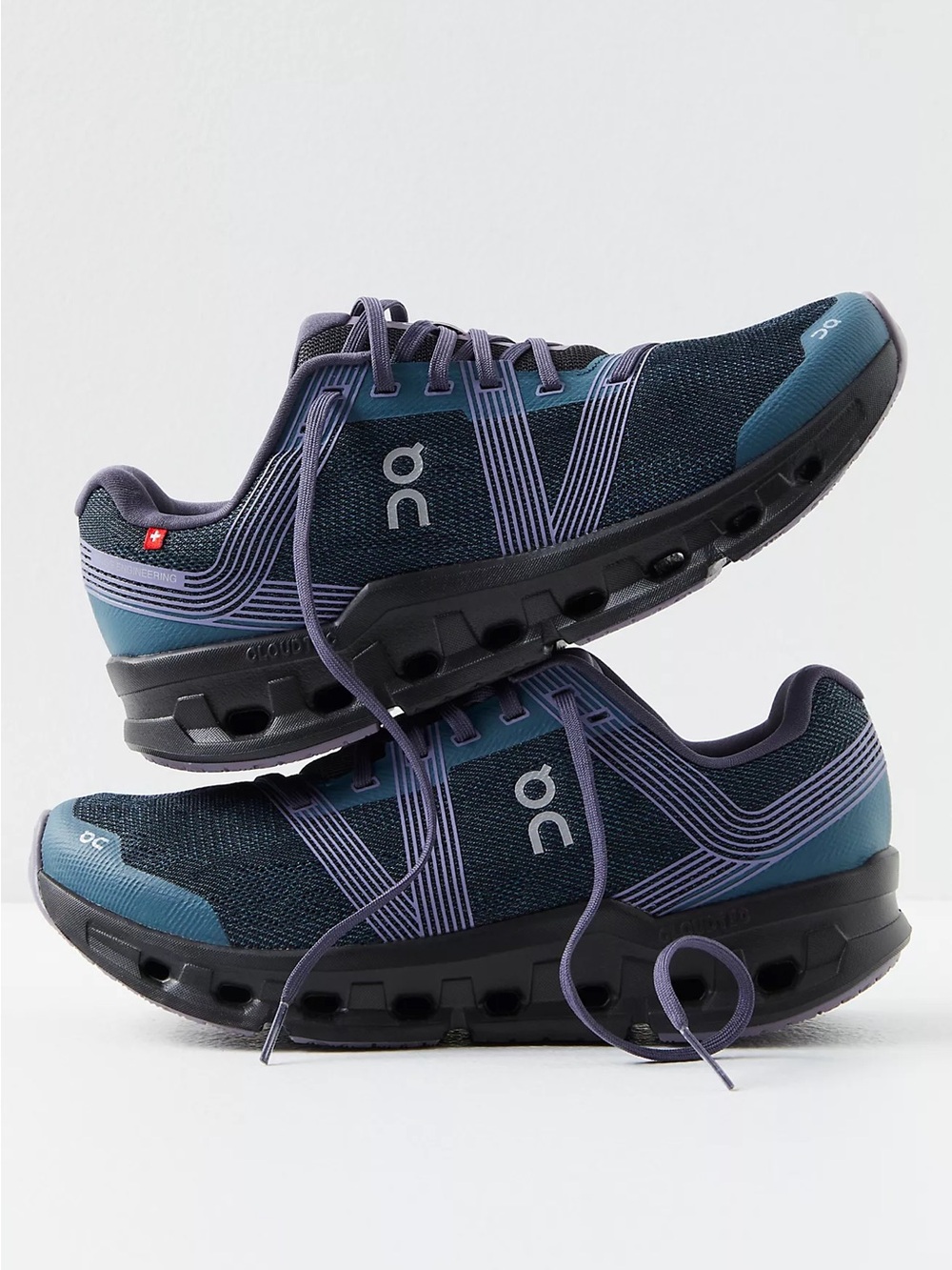 ON Running • Cloudgo Sneakers running shoes Storm / Magnet teal blue athletic